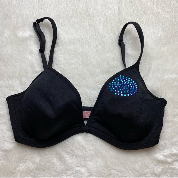 Vintage Victoria Secret Underlined Black Bra - Picture 1 of 7